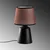 Opviq Stona lampa Drop-15491, Crno-braon