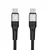 USB C na USB C kabel Blue Star 3A 60W PD QC4.0 pleteni 2m TFK-DC-004 crni