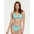 VIVID Bikini hlačke Mix&Match neonsko modra/črna/bela