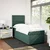 Vidaxl Box spring postelja z vzmetnico temno zelena 100x200 cm žamet