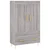 Visoka komoda siva boja hrasta 69,5x31x115 cm konstruirano drvo