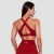 GymBeam Ignite Sports Bra Dark Red