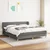 vidaXL Box spring postelja z vzmetnico temno siva 180x200 cm blago