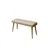 Hanah Home Klupa Vina Mini 0701, 90x46x33 cm, Krem