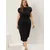 Trendyol Curve Ženska haljina Tbbss25Ah00197, Crna