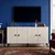 Hanah Home komoda Sherifa 180, 180 cm, bela / travertin