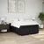 vidaXL Box spring postelja z vzmetnico črna 160x200 cm blago