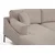 Atelier del Sofa Ugaona garnitura Leo 90x65x255cm Krem