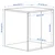 SMASTAD / PLATSA Element, bela lila/s 1 policom, 60x57x63 cm