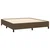 Vidaxl Box spring postelja z vzmetnico temno rjava 180x200 cm blago