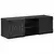 TV ormar s policom s pohranom s vratima Crna 105 x 30 x 35 cm