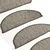 Vidaxl Samolepilne preproge za stopnice sisal 15 kosov 65x21x4 cm