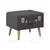Tabure za pohranu od tkanine 40 cm tamnosivi