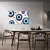 Slika modro oko z ornamenti - 120x80