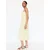 Pull&Bear Poletna obleka kari/pastelno rumena/bela