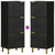 Visoka komoda crna 40 x 33 x 110 cm od konstruiranog drva