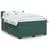 Vidaxl Box spring postelja z vzmetnico temno zelena 140x200 cm žamet