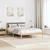 Vidaxl Kovinska posteljna konstrukcija Rjava in taupe 135 x 190 cm