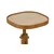 Hanah Home pomoćni sto Opus Kare 42, 42 cm, orah / travertin