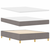 LED Box Spring Krevet Sivo-smeđa 160 x 200 cm tkanina
