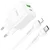 hoco. Punjač kućni sa Lightning kablom, brzi, PD20W, QC3.0 - N28 Founder, tip C-Lightning