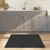 Vidaxl Preproga kvadratna siva 100x100 cm bambus