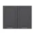 Hanah Home kuhinjski element Minar 7998, 90 cm, beli / antracit