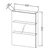 Ormarić sa ogledalom NAOMI TON 50 WH (white) 546690