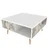 Wallity Klub sto Ronas 89,6x46,5x89,6cm Beli