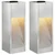 Solarna LED svjetiljka za stazu 2 pcs Srebrno Galvanizirano