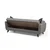 Atelier del Sofa Trosed na razvlačenje Zaden 207x86x77cm Svetlosivi
