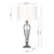Där Lighting HIN4208 - Stona lampa HINTON 1xE27/60W/230V bela/sjajni hrom