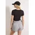 Trendyol Milla ženska majica Thmss26Ts00003, crna