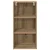 Vidaxl Viseča omarica Umetni hrast 40 x 29,5 x 80 cm Konstruiran les