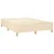 Krevet box spring s madracem LED krem 140x200 cm od tkanine