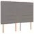 Vidaxl LED Box Spring Postelja z vzmetnico Taupe 140 x 190 cm blago