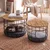 Hanah Home set klub stolova Ligna, atlantski bor / crni