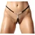 Cottelli Rhinestone Luxurious Crotchless String 2323028 Black-Silver