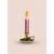 Aberto Design Dekorativni predmet SUS0223, 18x17x38 cm, Crveno-beli