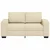 Vidaxl Dvosed kremne barve 160x77x82 cm blago
