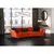 MEGA SOFA drvo, tekstil pomorandža