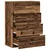 Kreveta s ladicama Staro drvo 60 x 31 x 84 cm Konstruirano drvo
