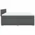 Vidaxl Box spring postelja z vzmetnico temno siva 200x200 cm blago