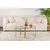 Hanah Home Set stolova za dnevnu sobu Aurum, 60x60x43cm, 42x42x39cm, 2 komada, Zlatne boje