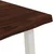 vidaXL 90 x 90 x 75 cm Masiven les akacije Temno rjava in bela Kvadrat