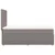 vidaXL Box spring postelja z vzmetnico taupe 90x200 cm blago
