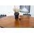 Venture Design Jedilna miza in stol komplet, okrogla miza 140x75 cm, rjava in siva