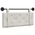 Vidaxl Viseče vzglavje postelje krema Žamet