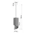 Sollux SL.0640 - Luster na sajli ALEXIA 1xE27/60W/230V