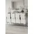 Hanah Home komoda Seza 120, 120 cm, bela / srebrna